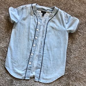 Jersey Style Button Up